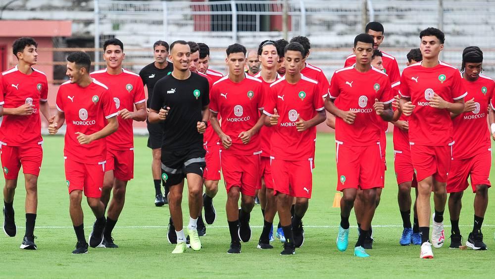 CdM U17 - Une session d'entraînement légère pour les Lionceaux de l'Atlas