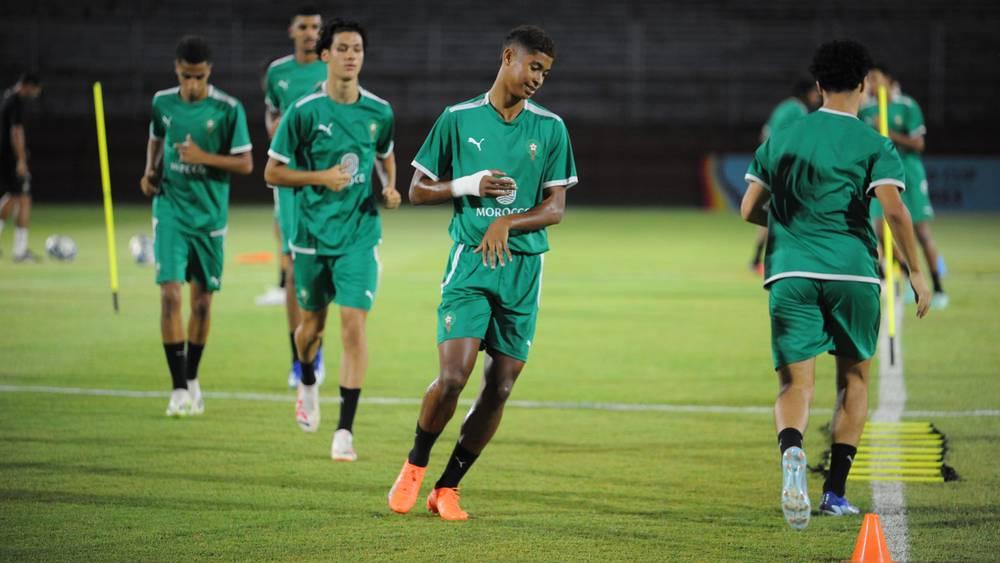 المنتخب المغربي لأقل من 17 سنة يواصل استعداداته لمواجهة إيران في ثمن نهائي المونديال