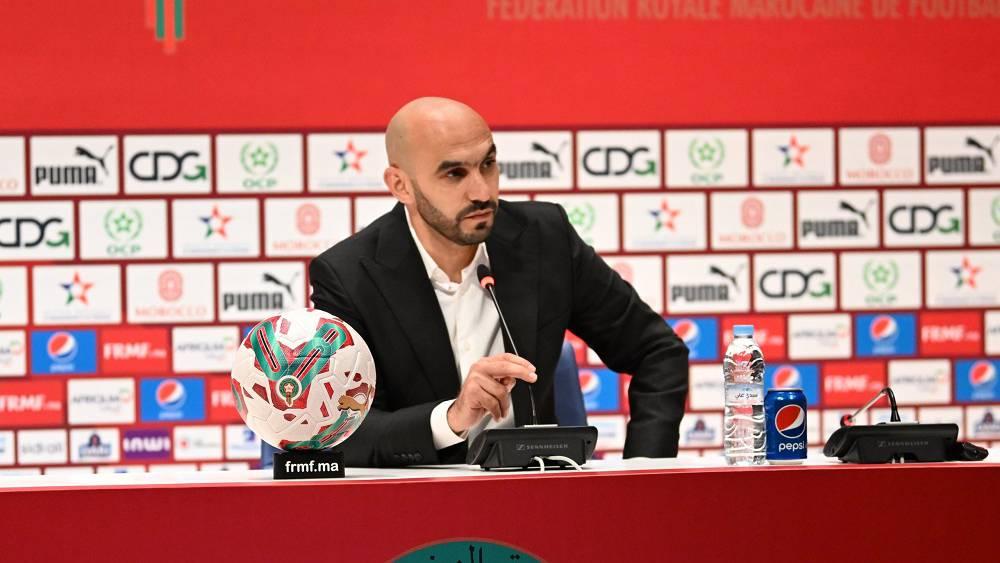 الركراكي عن استدعاء الشباب: "إنهم يستحقون ونريد تحضيرهم للمستقبل مثلما فعل رونار وخليلوزيتش مع حكيمي والنصيري ومزراوي"