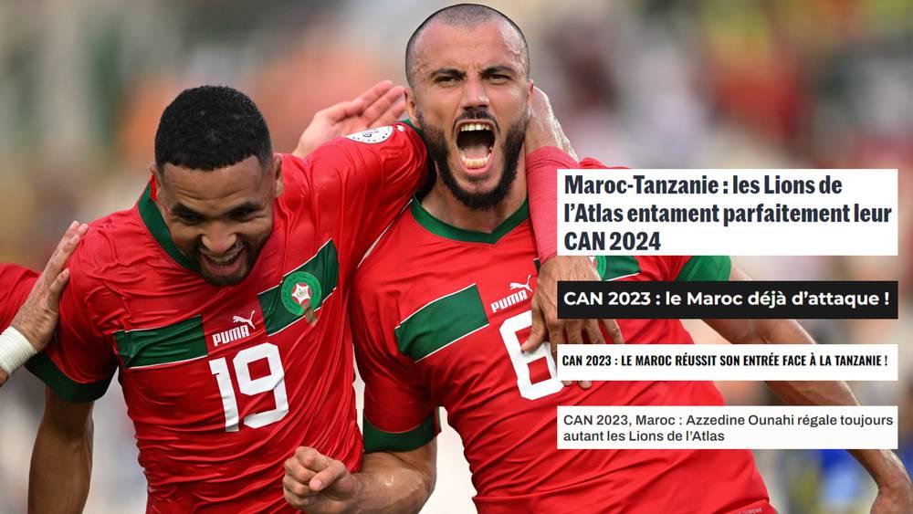 الصحافة العالمية عن فوز المغرب على تنزانيا: "'أسود الأطلس' يبصمون على بداية مثالية في 'الكان'"