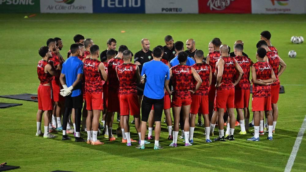 المنتخب المغربي ينهي ثاني حصة تدريبية قبل مواجهة جنوب أفريقيا
