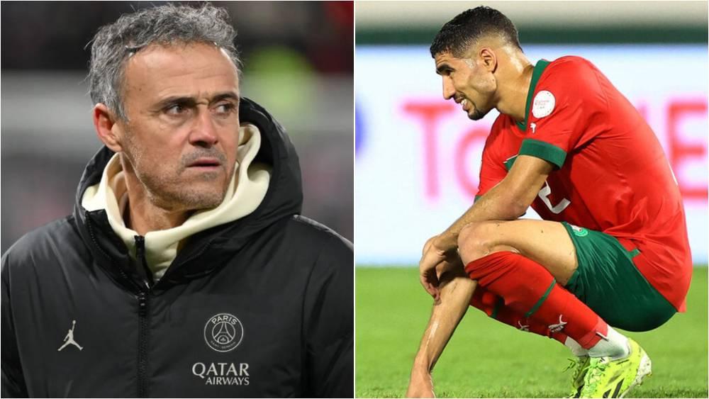 تقارير/ إنريكي يمنح حكيمي إجازة بعد الإقصاء من "الكان" واللاعب يعود إلى تداريب باريس سان جيرمان الأسبوع المقبل