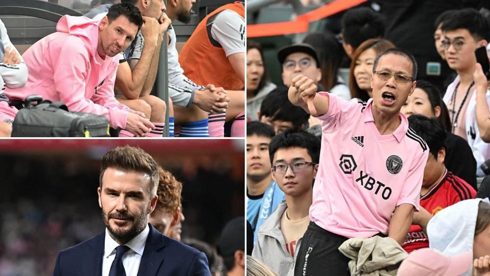 صيحات الاستهجان على بيكهام وغضب في هونغ كونغ بسبب ميسي