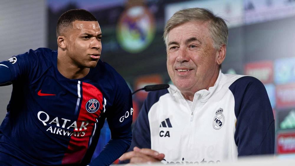 أنشيلوتي: "هل نتحدث عن مبابي؟ ما نقوم به في مستودع الملابس هو مشاهدة فيديوهات لرايو فاليكانو"