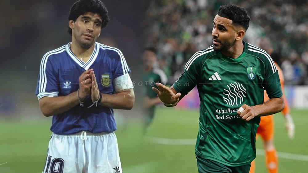 رئيس الوحدة السعودي السابق: "مارادونا الأفضل بشكل عام لكن محرز أفضل لاعب في تاريخ من الناجية التقنية"