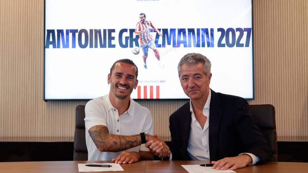 غريزمان يمدد عقده مع أتلتيكو مدريد حتى 2027