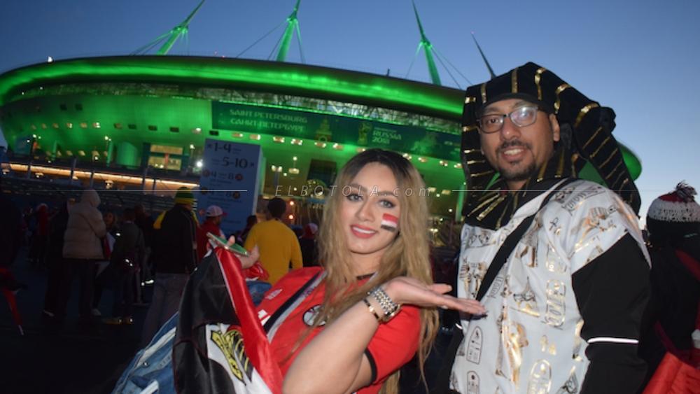 خاص لـ "البطولة" | صورة لنجيب ساويرس توضح نوعية الجمهور المصري في روسيا