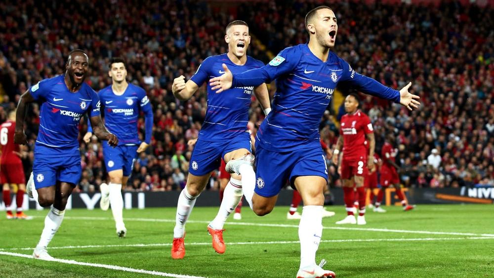 هازارد الخارق يقلب الطاولة ويقصي ليفربول من كأس الرابطة