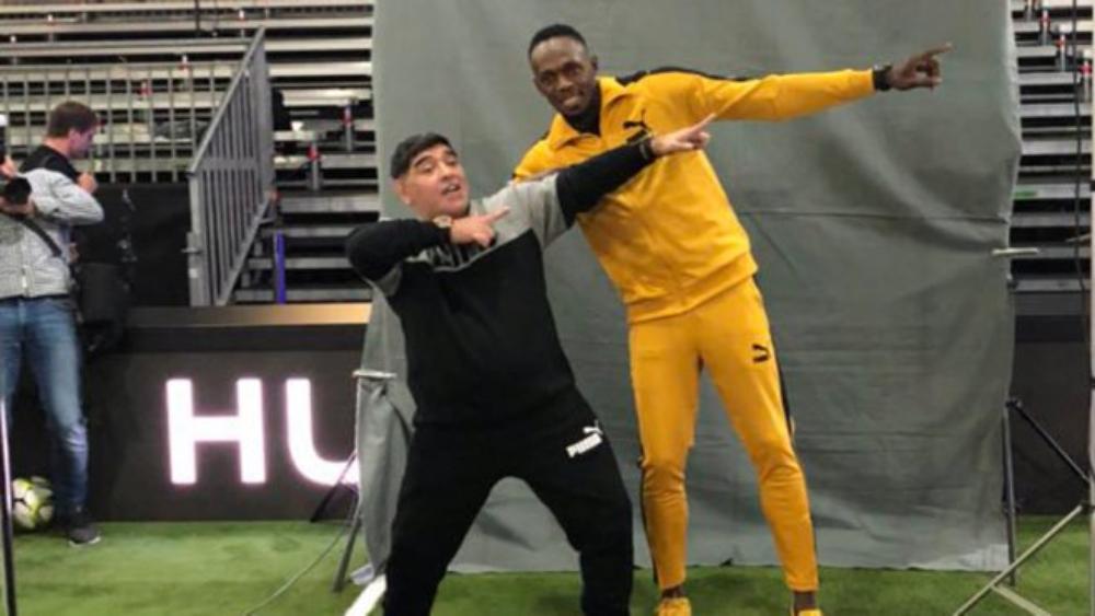 مارادونا يقترب من ضم بولت إلى فريقه المكسيكي