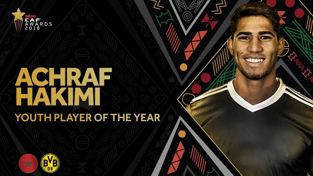 حكيمي أفضل لاعب شاب في القارة السمراء