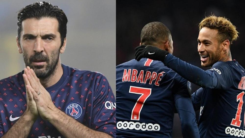 بوفون: نيمار ومبابي سيتقاسمان الكرة الذهبية في السنوات الـ 10 القادمة