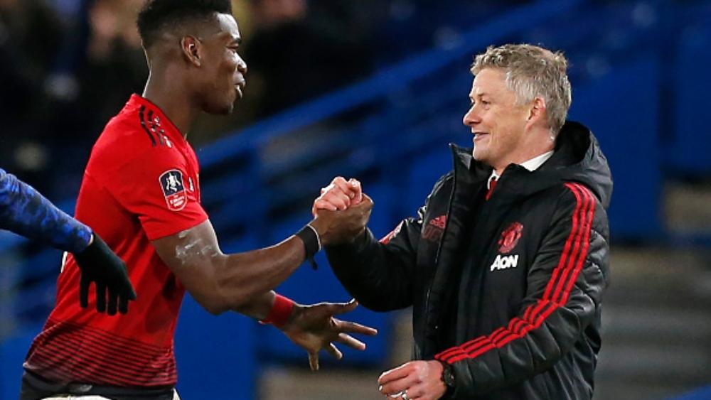 سولشاير يوجه رسالة لإدارة ريال مدريد بشأن بوجبا