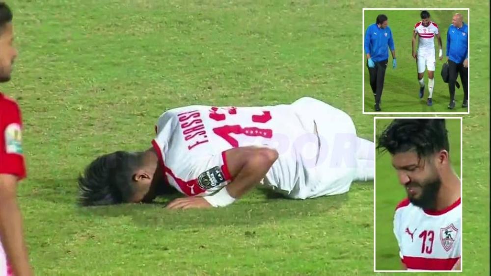إصابة قوية لنجم الزمالك "ساسي" أمام الحسنية