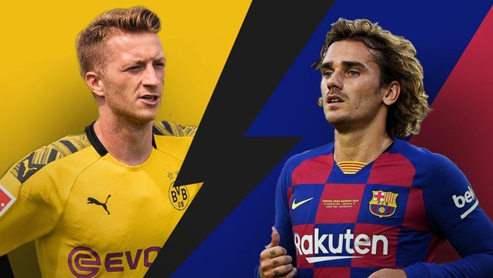 دورتموند وبرشلونة يلتقيان لأول مرة في دوري أبطال أوروبا