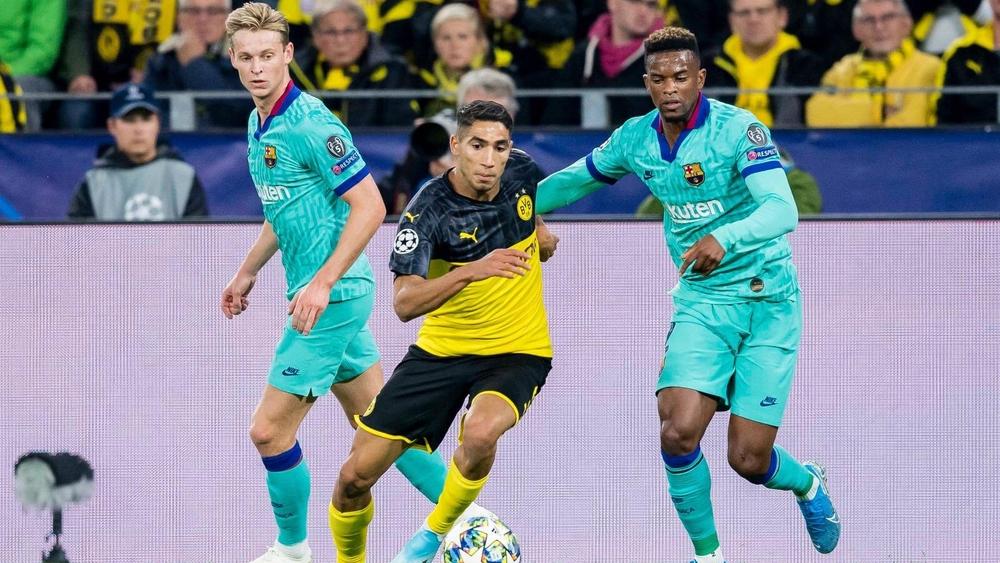 حكيمي أساسي مع دورتموند في مواجهة فرانكفورت