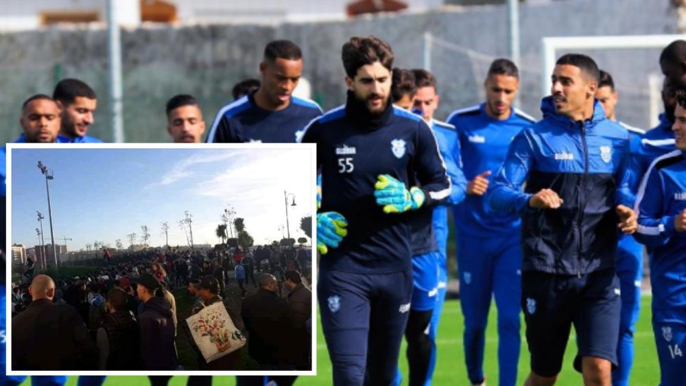 جماهير إتحاد طنجة "الغاضبة" تابعت تداريب الفريق..معبرة عن "قلقها" بشأن وضعيته هذا الموسم