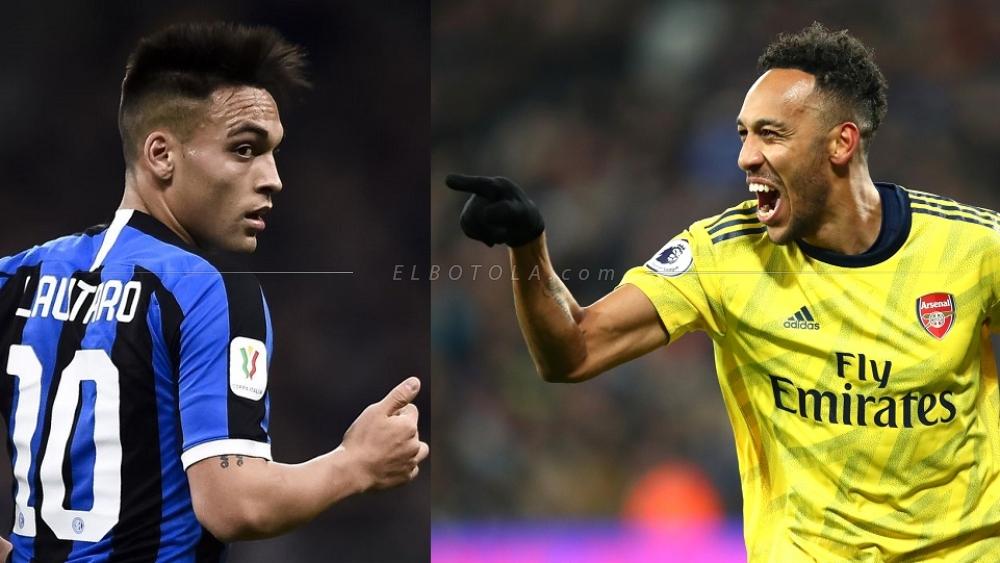 الإنتر يفكر في أوباميانج كبديل لنجمه لاوتارو مارتينيز