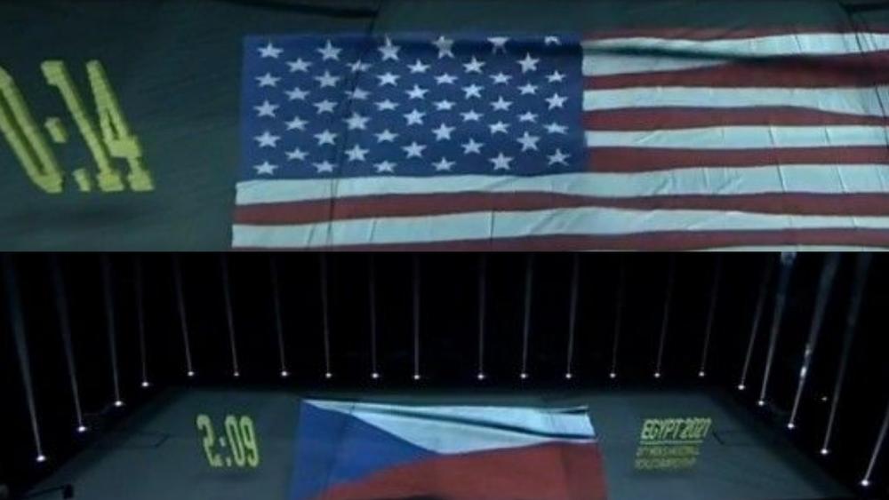 خطأ تنظيمي خلال حفل افتتاح مونديال كرة اليد بسبب عَلَم الولايات المتحدة الأمريكية والتشيك