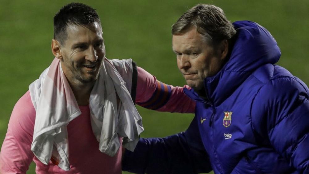 كومان: "أستمتع بتدريب ميسي في كل يوم ولكني لست واثقًا من بقائه"