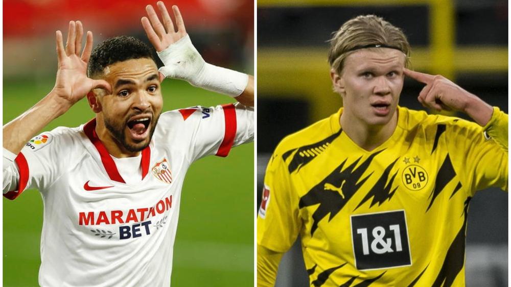 دورتموند يُفكِّر في ضم النصيري لتعويض الرّحيل المُحتمل لهالاند