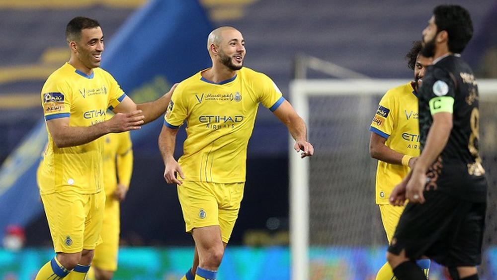 منها "ثنائية" لحمد الله وهدف لأمرابط.. النصر يدك شباك ضيفه الباطن بـ"سباعية" نظيفة