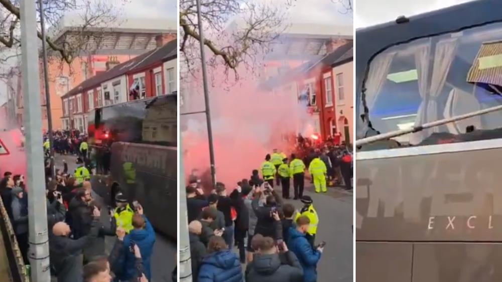 ليفربول يعتذر لريال مدريد بعد رشق حافلته بـ"الحجارة"