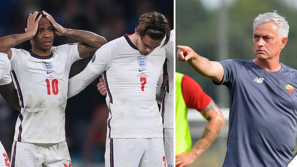 مورينيو ينتقد قرار اختيار ساكا لتسديد ركلة الجزاء الأخيرة: "أين كان سترلينغ؟ من الصعب اختيار راشفورد وسانشو بعد أن لمسا الكرة مرة واحدة"