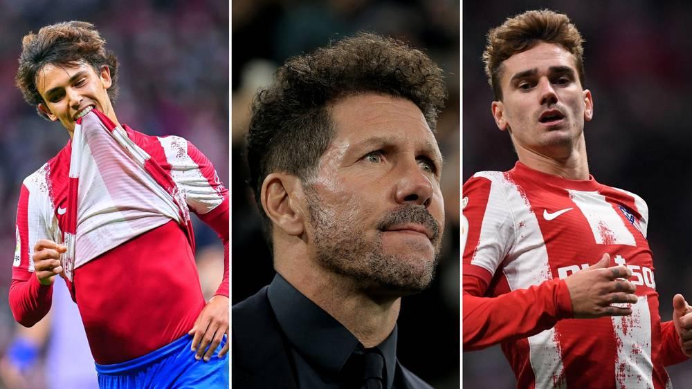 أتلتيكو مدريد يسجل 5 حالات إصابة بـ"كورونا" من بينها سيميوني وغريزمان وفيليكس