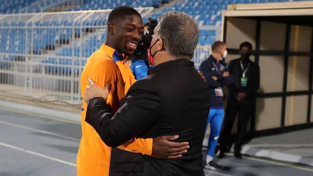 Liga : la prolongation de Dembélé au Barça s'éloigne explique Laporta