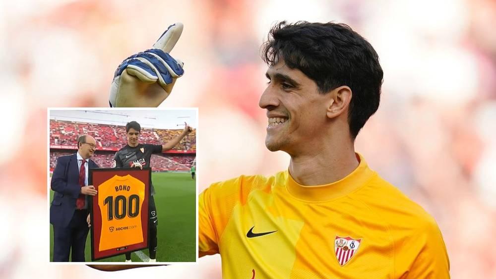 إشبيلية يخصِّص تكريما لياسين بونو بعد خوضه 100 مباراة بقميص الفريق