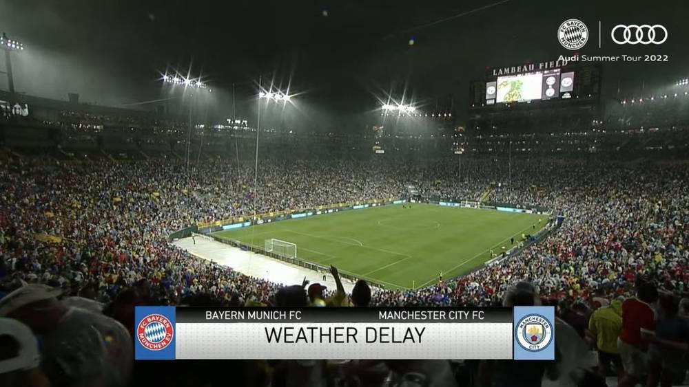 رسميا/ إستئناف مباراة بايرن ميونيخ ومانشستر سيتي بخوض 40 دقيقة فقط في كل شوط