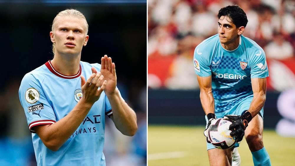 بونو أساسي والنصيري احتياطي وهالاند يقود هجوم مانشستر سيتي