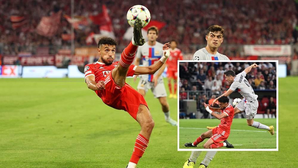 مزراوي ضد برشلونة.. تدخل "حاسم" على ليفاندوفسكي وعبارات الإشادة تنهال عليه من جماهير بايرن ميونيخ