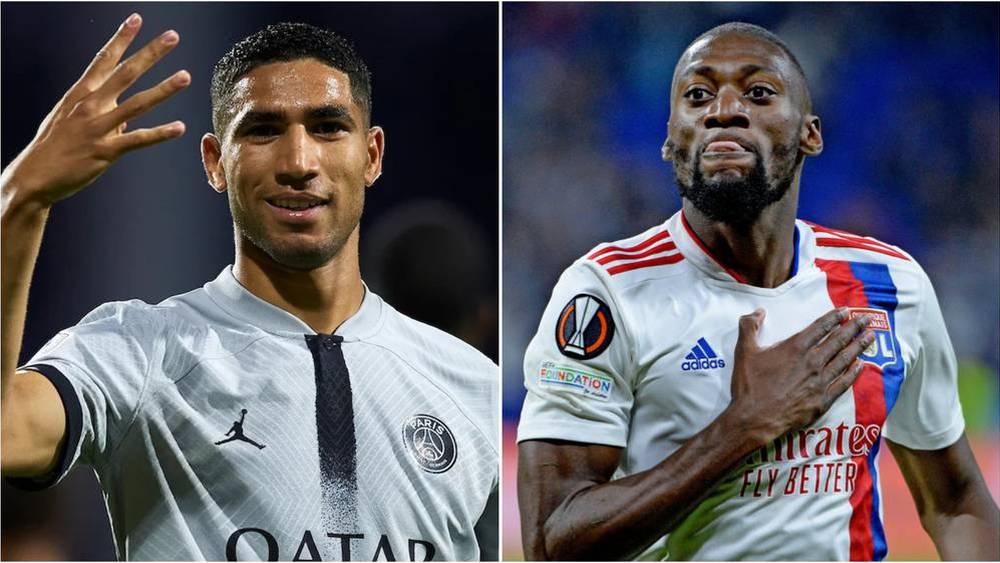 Le compte de la CAF sur Twitter: "Ekambi et Hakimi s'affrontent ce soir en France… qui sortira vainqueur?"