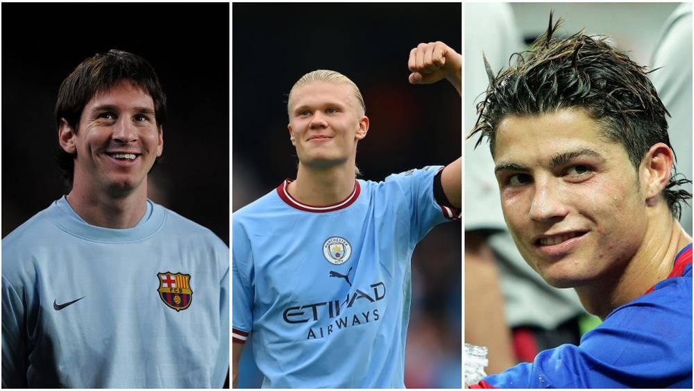 بـ173 هدفًا.. هالاند سجل أهدافًا في عمر الـ22 أكثر من ميسي ورونالدو "مجتمعين"