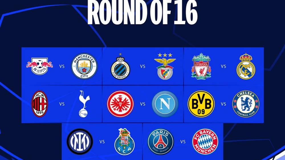 رسميا/ تحديد تاريخ إجراء مباريات ثمن نهائي دوري أبطال أوروبا