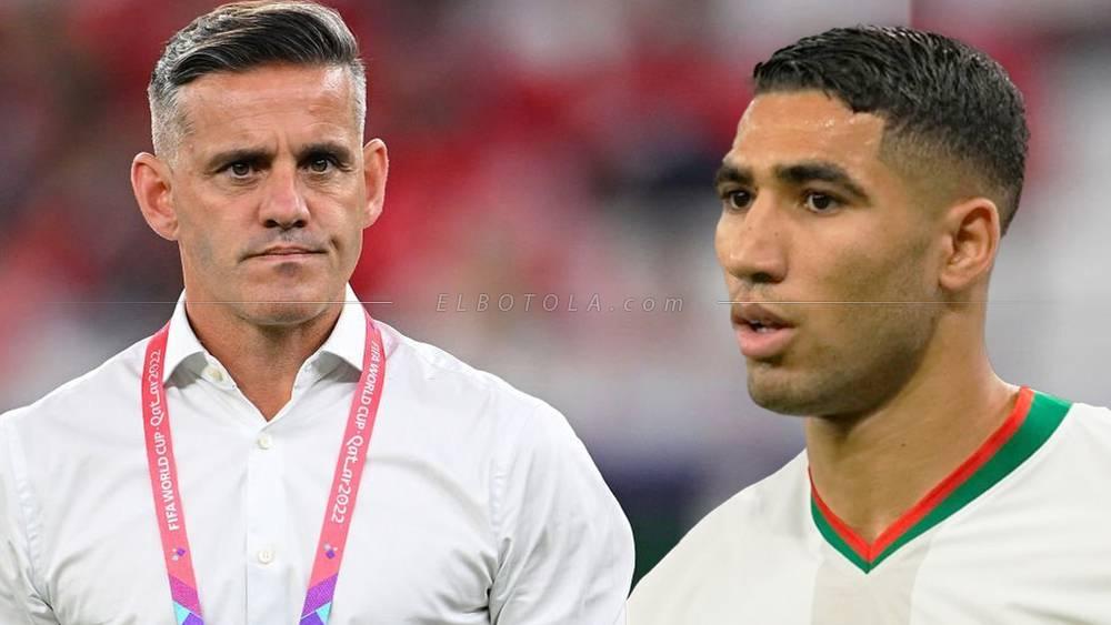 هيردمان (مدرب كندا): "حكيمي محارب ومتواضع وراقٍ.. أنا أعلم أنه يلعب مصابا وعلى المغاربة أن يفتخروا به"