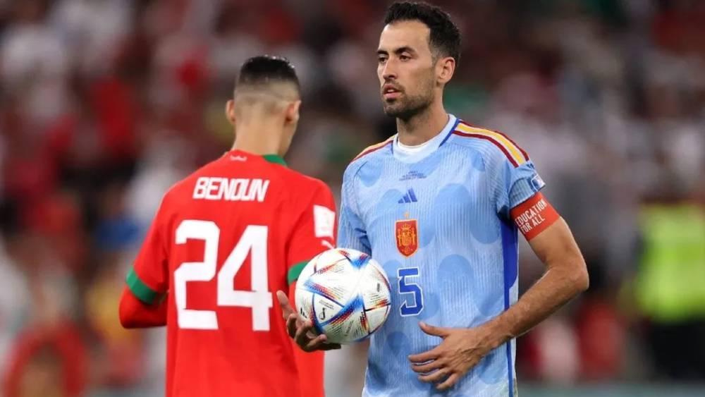 سيرجيو بوسكيتس: "خسرنا بأقسى الطرق أمام المغرب.. إنها ليلة صعبة جدا لقد كانوا منظمين جيدًا في الدفاع"