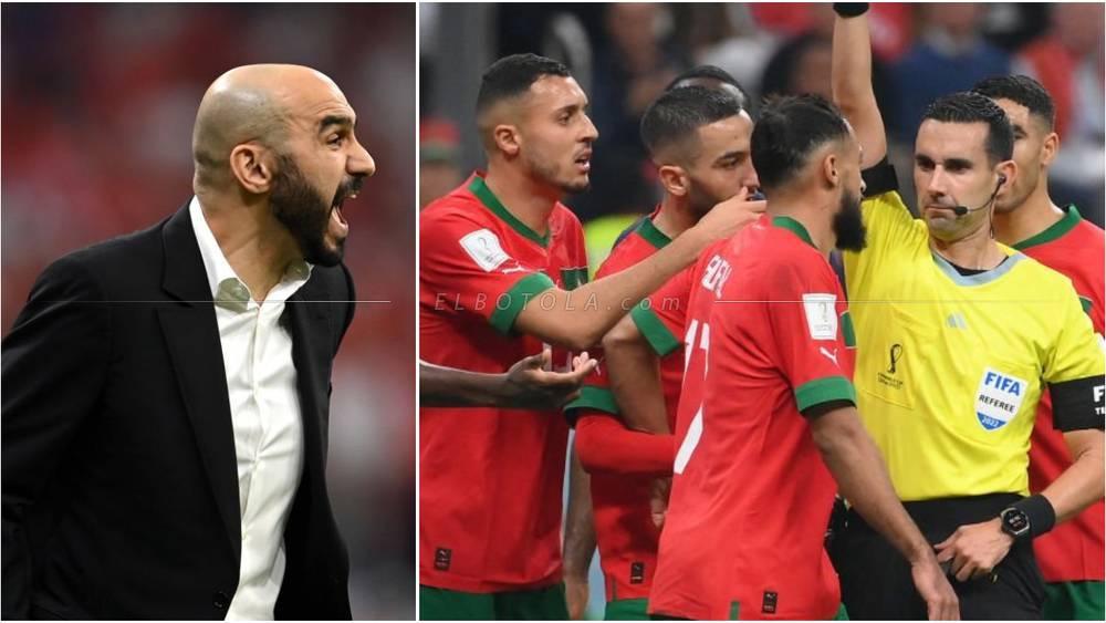 الركراكي: "لقطة بوفال استوجبت ضربة جزاء.. احتجاج الجامعة أمر طبيعي والاتحاد الفرنسي فعل مثلها في مواجهة تونس"