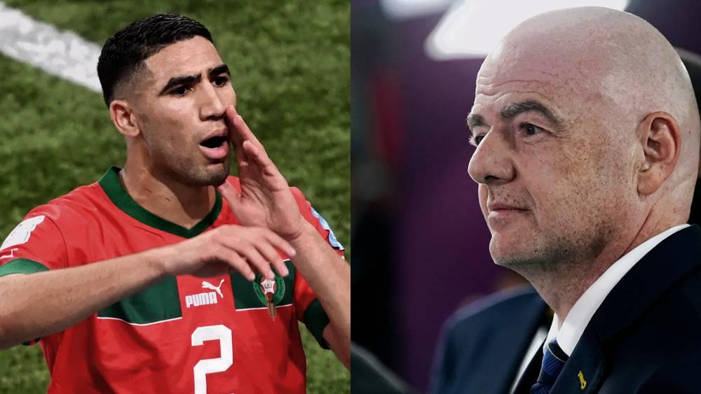 Maroc/Croatie – Hakimi s’excuse après la brouille avec Infantino