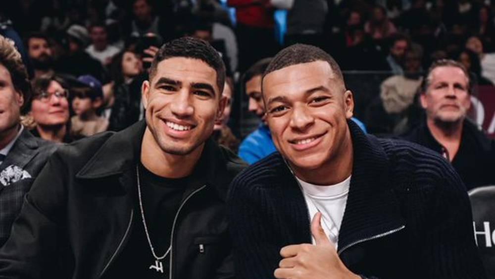 حكيمي ومبابي يطيران إلى أمريكا ويحضران مباراة للـ"NBA" بعد استفادتهما من بضعة أيام إجازة