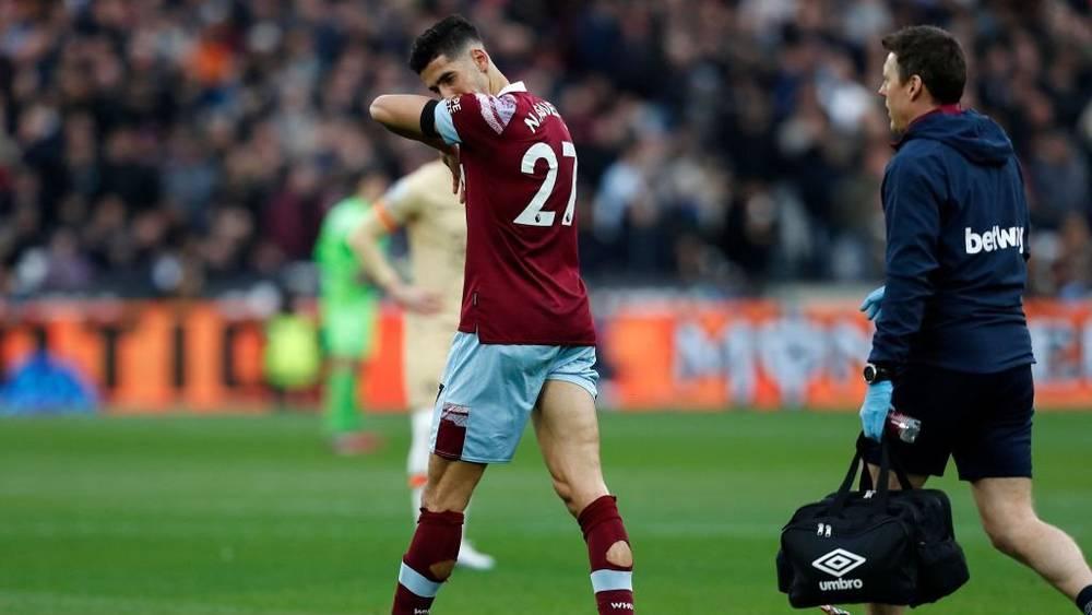 نايف أكرد يُغادر مباراة وست هام وتشيلسي في دقيقتها الـ80' مُصاباً