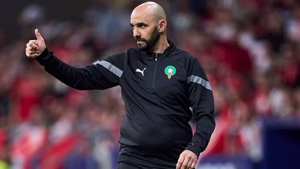 الركراكي: "أنا راض عن نتيجة اليوم أمام البيرو وتحقيق انتصار وتعادل أمام منتخبين من أمريكا الجنوبية في 4 أيام"