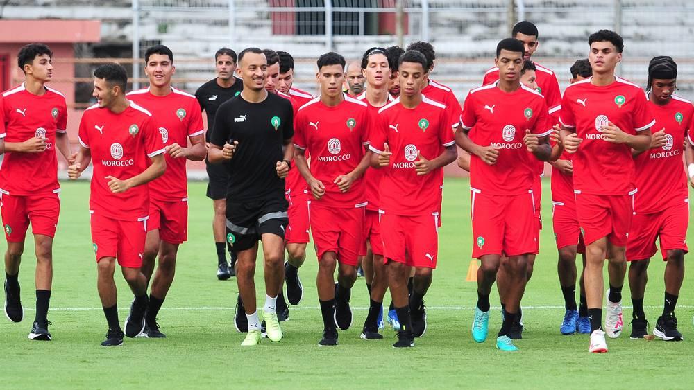 كأس العالم تحت 17 سنة/ المنتخب المغربي يجري حصة تدريبية خفيفة لإزالة العياء استعدادا لمواجهة الإكوادور