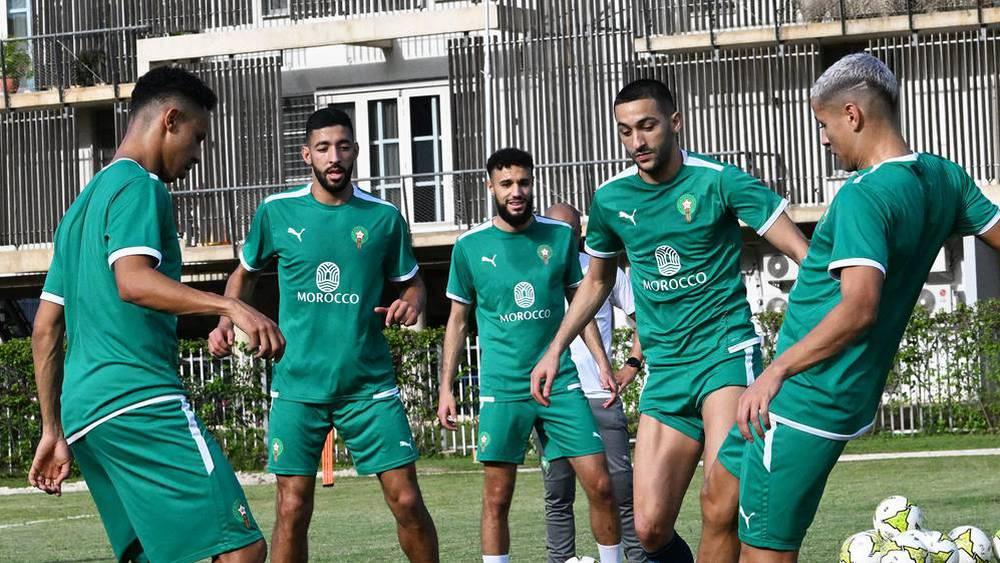 Mountakhab - Première séance d'entraînement à Dar Es Salaam des Lions de l'Atlas