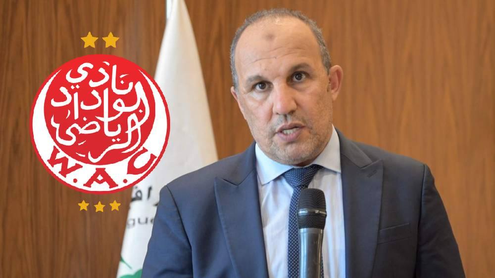 بلقشور يتجه للإعلان عن برمجة "مزدحمة" للوداد في البطولة تزامنا مع مبارياته في دوري أبطال أفريقيا